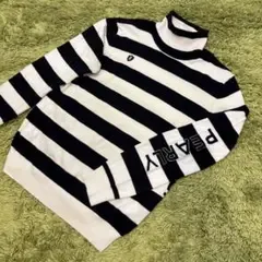 パーリーゲイツ PEARLYGATES ニットセーター ボーダー柄 サイズ0