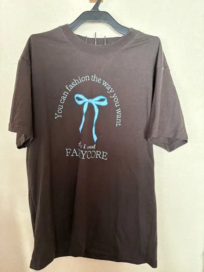 W CLOSET ロゴプリント Tシャツ 半袖 グレー Fサイズ コットン混