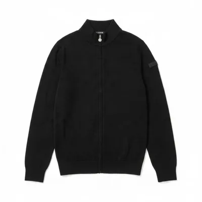 BALR. ジップアップニット ブラック L