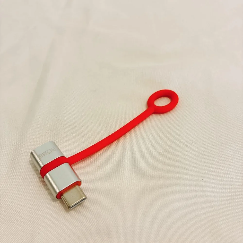 【USB Type-C】延長ケーブル シルバー×オレンジ オス・メス