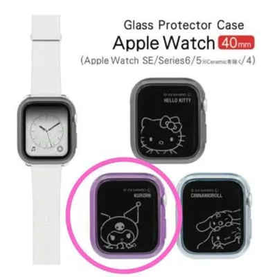 Apple Watch ケース 40mm クロミ サンリオ ガラスカバー 一体型