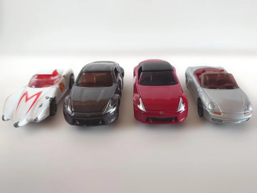 【中古】ジャンク 絶版トミカ マッハ号&フェアレディZ&ポルシェ 4台セット