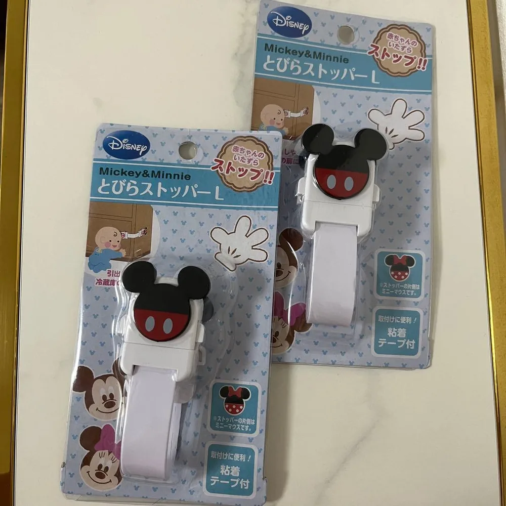 ディズニー ミッキー&ミニー とびらストッパーL 2個セット