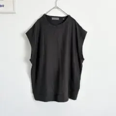 シーズンリーズン バイリンアンドレッド リブカットソー ノースリーブ ベスト