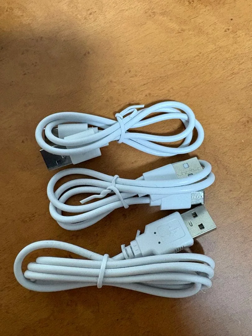 タイプC USBケーブル 3本セット ホワイト