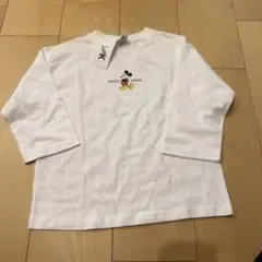 INK ミッキーマウス 長袖カットソー ホワイト 100-110cm