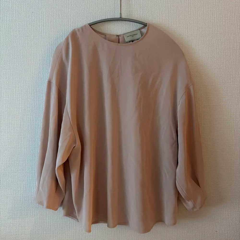 【美品】UNITED ARROWS タックスリーブ ブラウス ピンク
