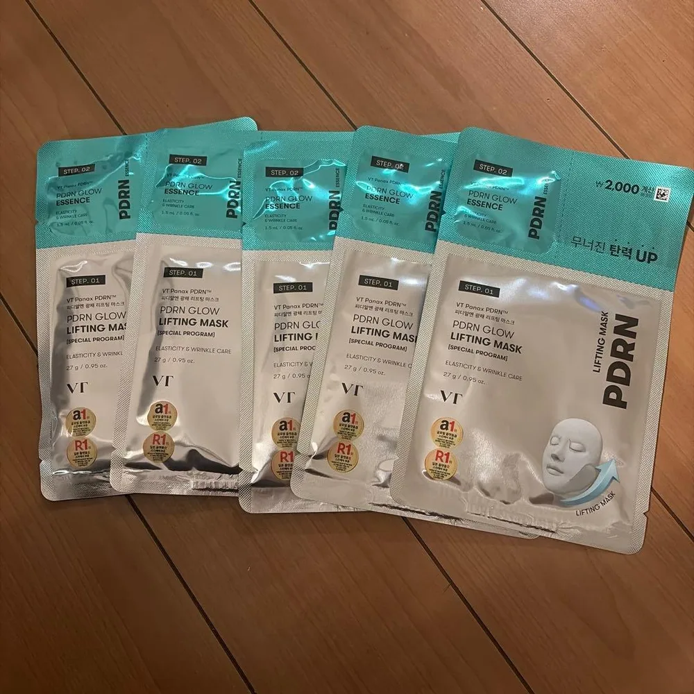 韓国ダイソー VTコラボ PDRN リフティングマスク 美容液付パック5枚 新品