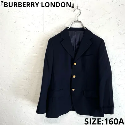 【BURBERRY LONDON】金ボタンブレザージャケット ネイビー 160A