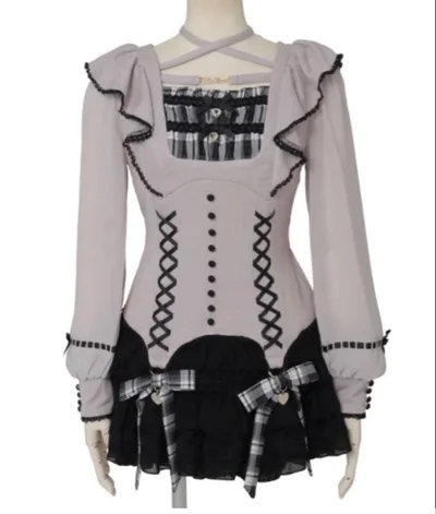 LIZ LISA ラッフルリボンセットアップ ピンク 長袖