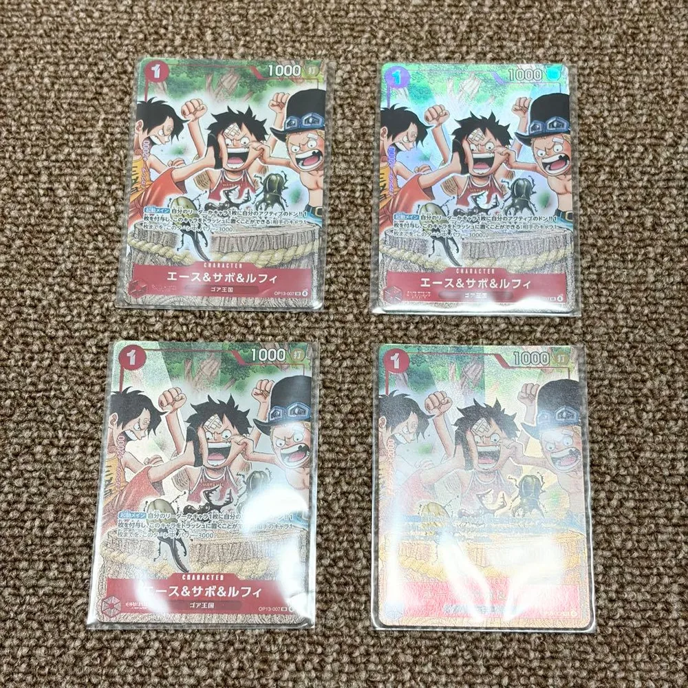 応募者全員サービス エース&サボ&ルフィOP13-007 SR パラレル 4枚