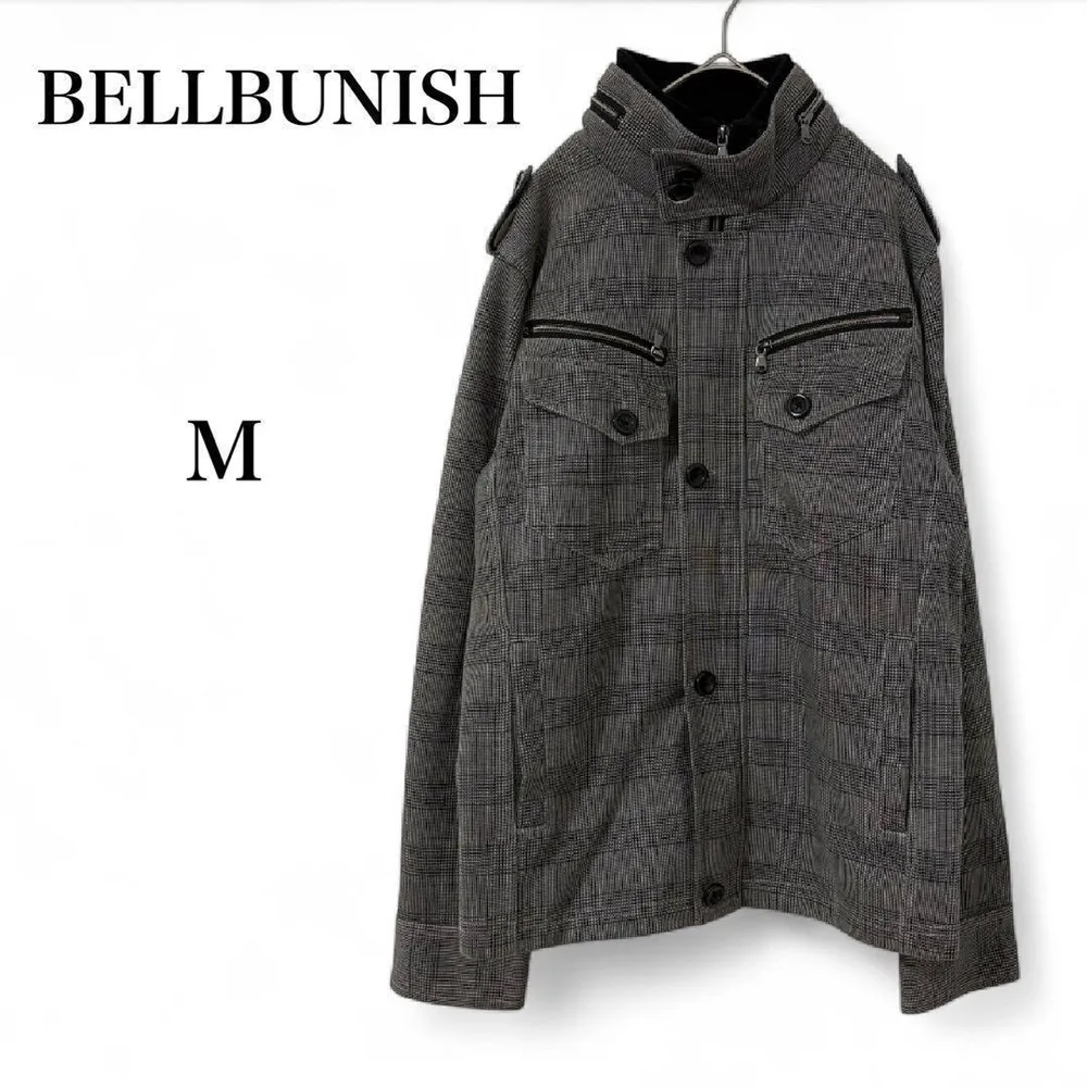 【ベルバニッシュ】 美品 アウター ジャケット ジップ ブルゾン 綿混