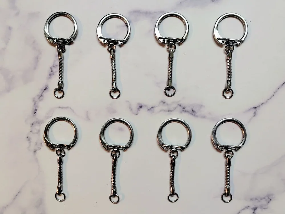 キーホルダー金具 8個セット