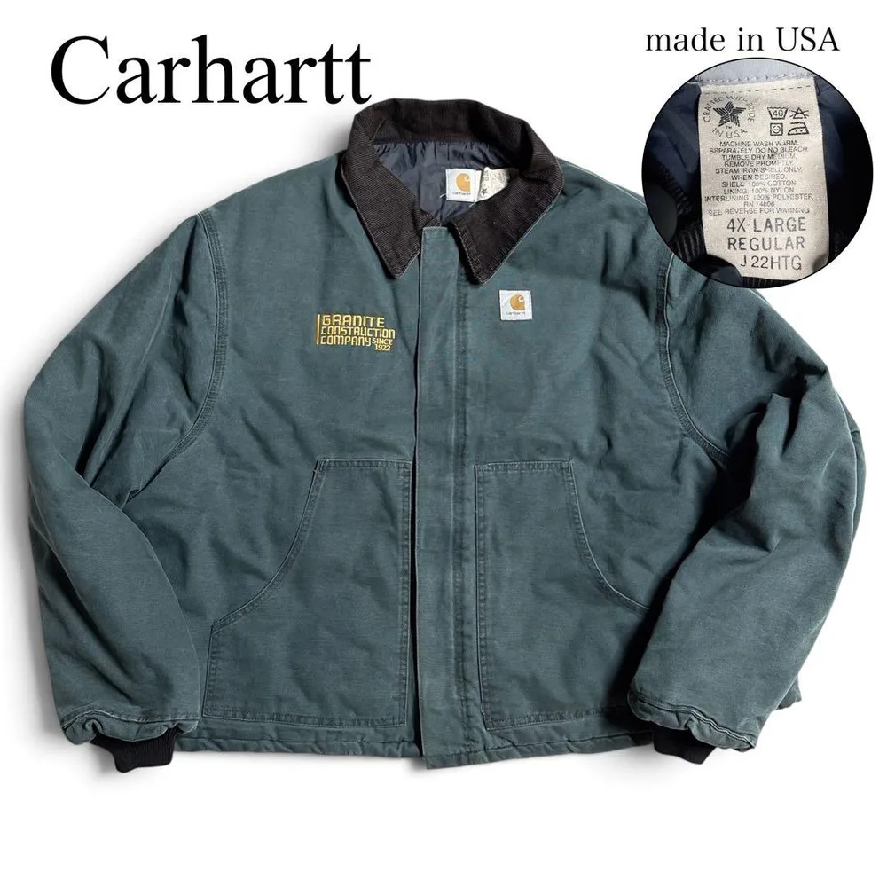 Carhartt J22 星タグ USA製 トラディショナルジャケット 企業
