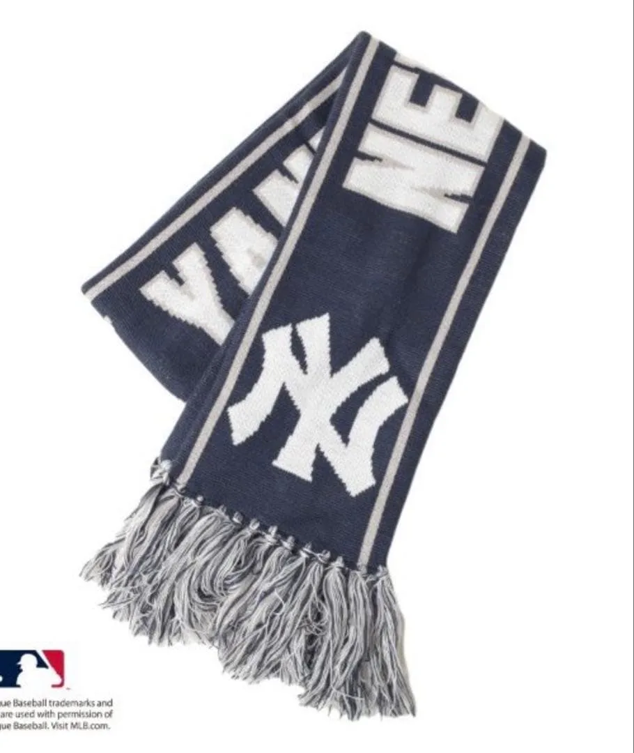 【MLB】 ニューヨークヤンキース マフラー ネイビー