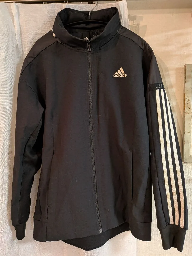 adidas アディダス ジャージ トラックジャケット ブラック 3ライン