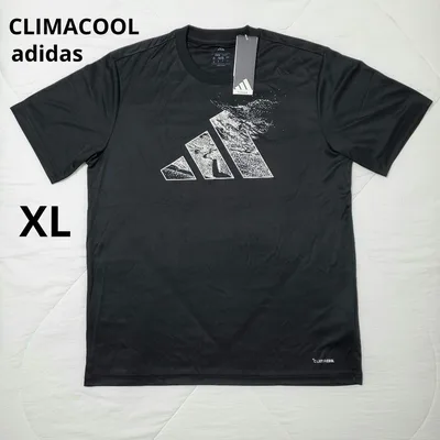 ✨新品 adidas CLIMACOOL 吸汗速乾 ポリエステルTシャツ 黒