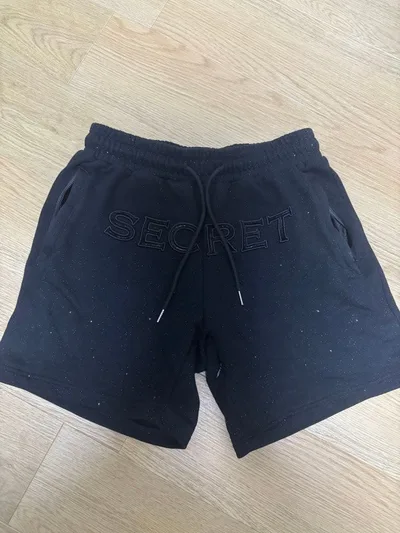 【希少】 完売品 SECRET ロゴ入り ショートパンツ ブラック