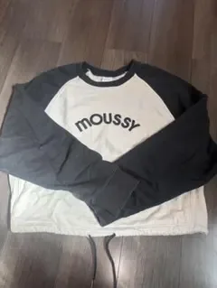 MOUSSY バイカラー スウェット トレーナー
