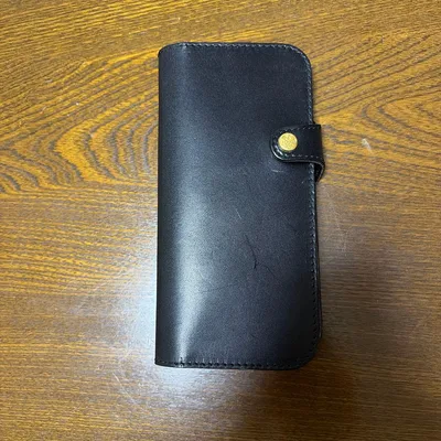 HUKURO iPhone17promaxケース 手帳型 ブラック