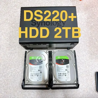 【中古】NAS 拡張済Synology DS220+ 1TBx2セット 動確済