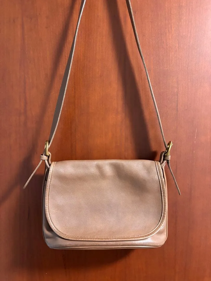 OLD COACH ショルダーバッグ レザー 本革 ブラウン