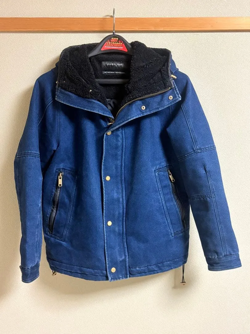 ZARA MAN DENIM 中綿ジャケット ネイビー Mサイズ
