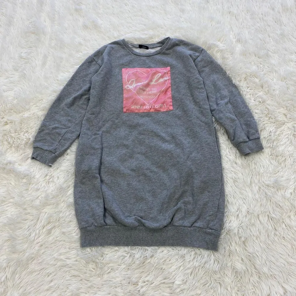 【大人気】JENNI love グレー スウェットワンピース 160 女の子