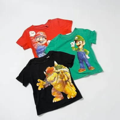 【3点セット】H&M スーパーマリオブラザーズ 半袖Tシャツ 100cm