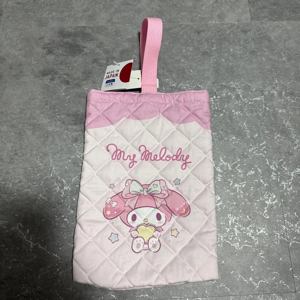 新品未使用 マイメロディ シューズバッグ キルティング バースデイ