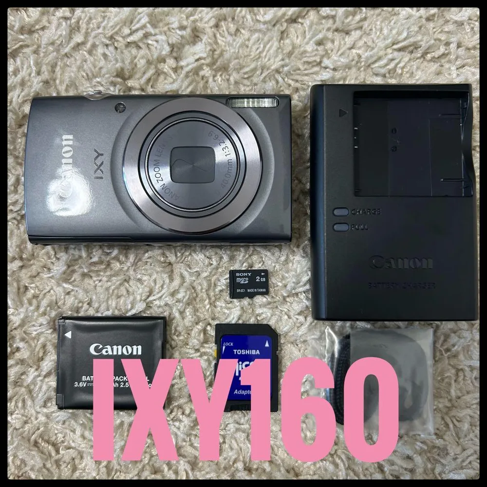 美品! Canon IXY160 デジタルカメラ バッテリー 充電器 SDカード