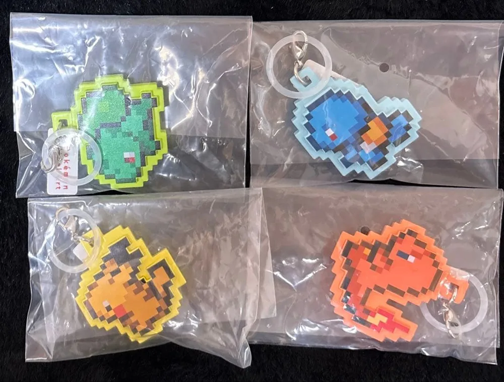 ポケモン ピクセルアートつれあるきマスコット めじるしチャーム4種