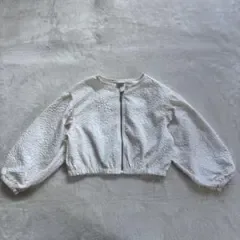 【大人気】mirror bae. 白ブルゾン 110