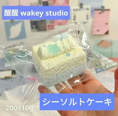 新品 醒醒 wakey studio スクイーズ シーソルトケーキ ドライもち泥