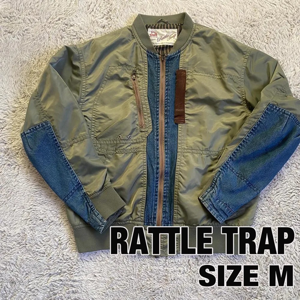 RATTLE TRAP ラトルトラップ デニム切替 MA-1 ミリタリー メンズ