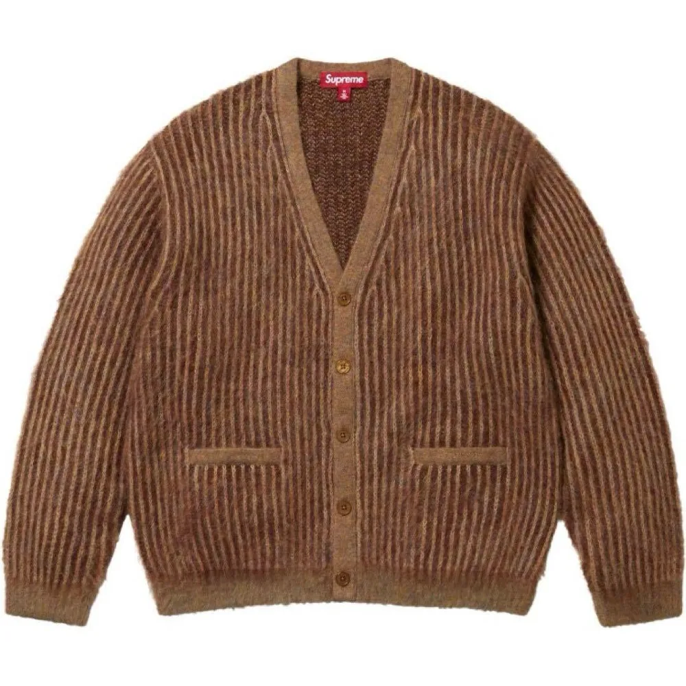 最安 Supreme 25SS 2-Tone Mohair Cardigan M