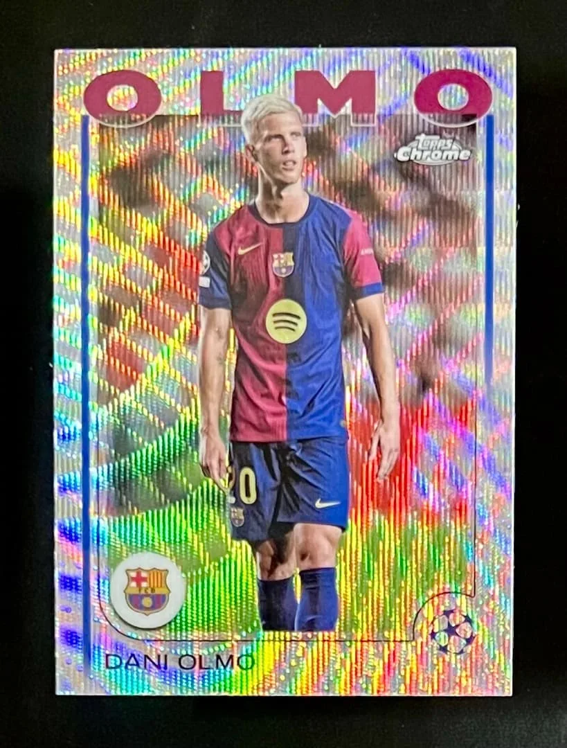 ダニ オルモ Topps Chrome Wave バルセロナ Olmo スペイン