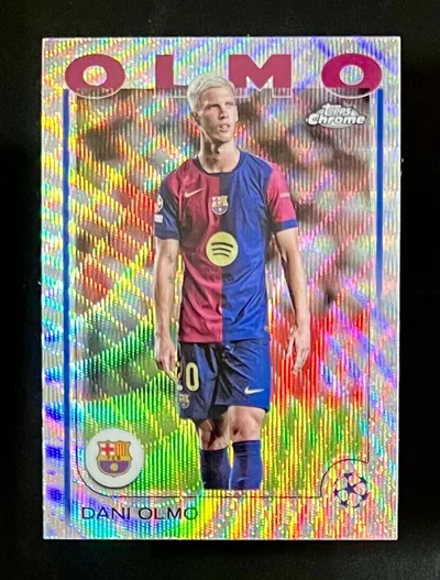ダニ オルモ Topps Chrome Wave バルセロナ Olmo スペイン