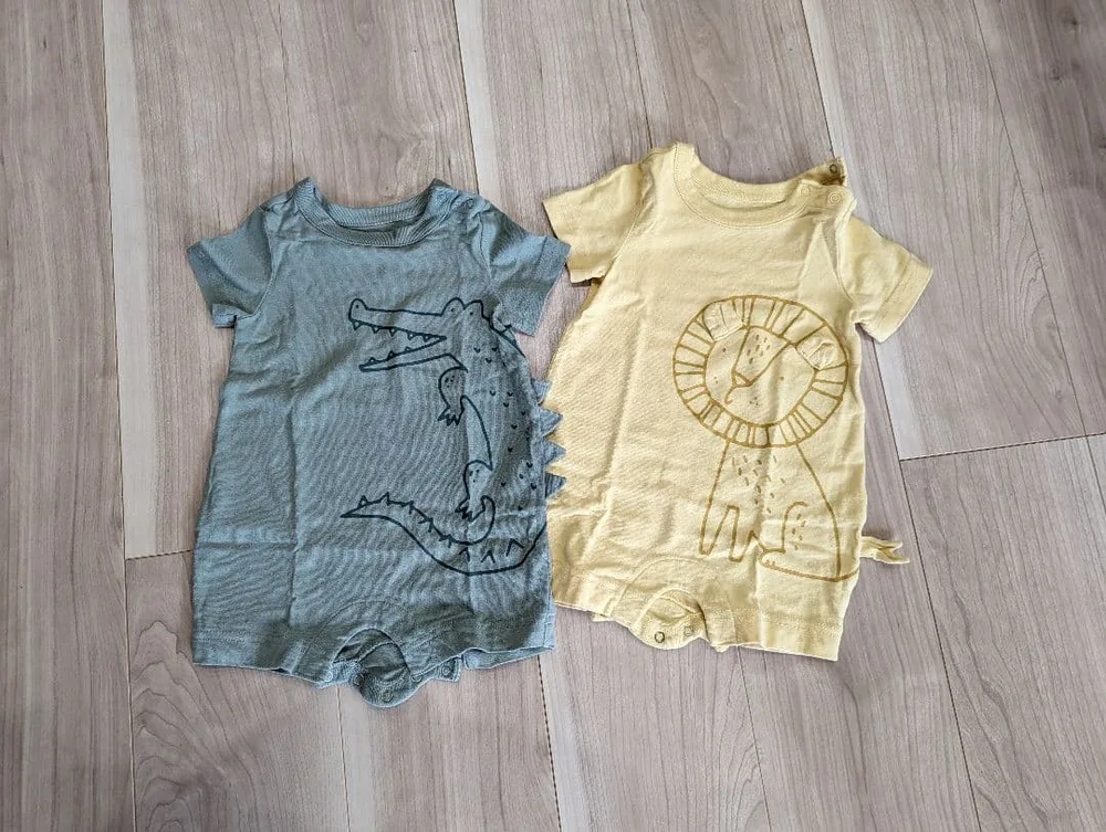 baby GAP 半袖ロンパース 2枚セット 3-6ヶ月