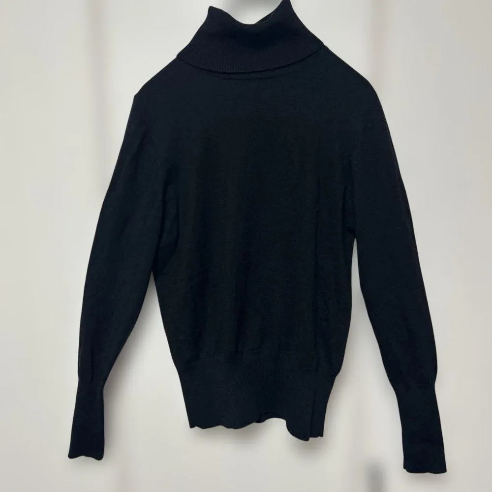 TO BE CHIC トゥービーシック タートルネック ニット 黒 M