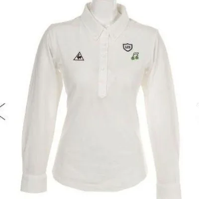 新品 限定 L lecoqsportif golf shirt プロ着用モデル白