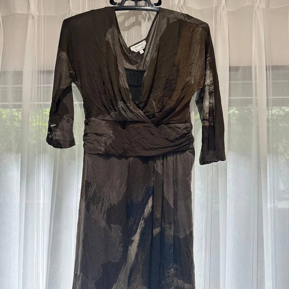 Max Mara カシュクールワンピース 長袖