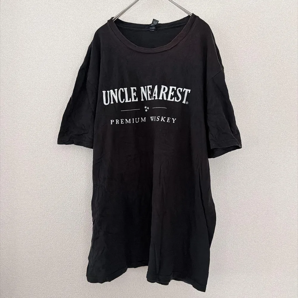 ディストリクト Tシャツ クルーネック 半袖 ロゴ XL 黒 綿 カジュアル