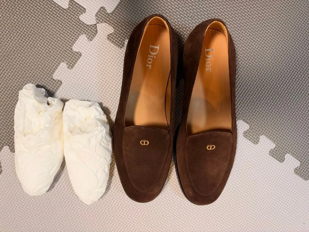Dior スエード ローファー ブラウン 40