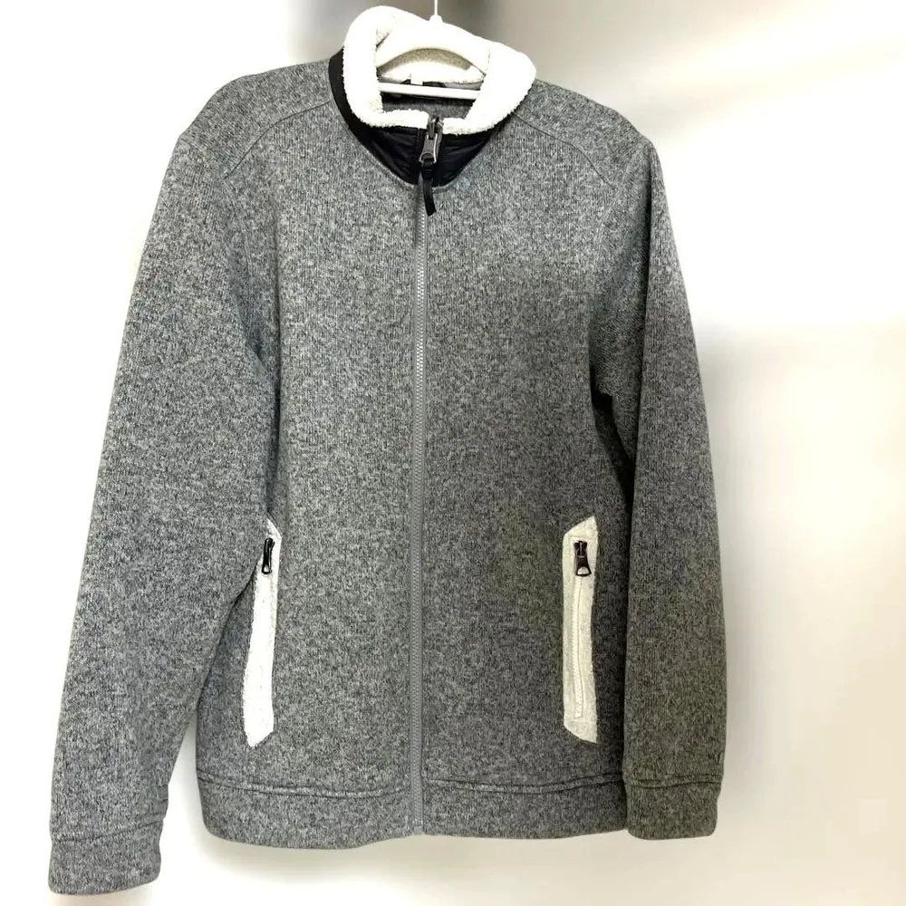 AIGLE フリースジャケット グレー M ボア