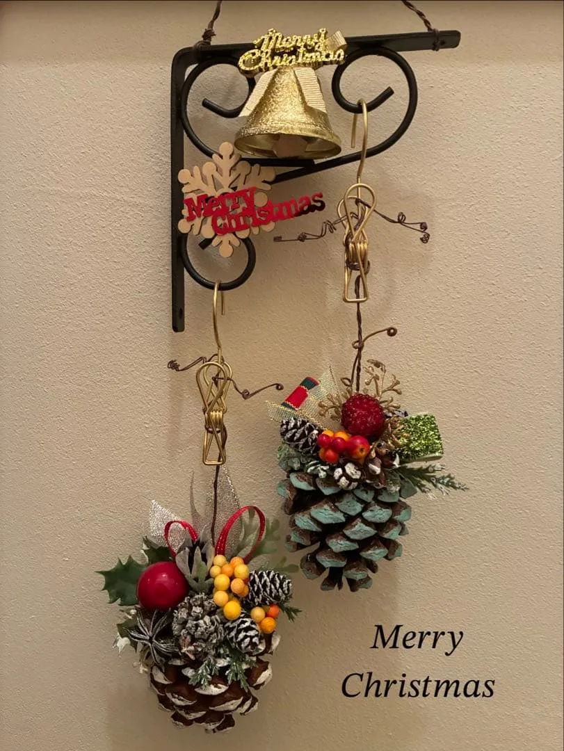 クリスマス 松ぼっくり オーナメント ハンドメイド 飾り