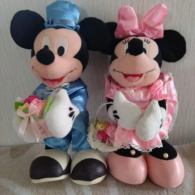 ミッキー&ミニー ウェディング ぬいぐるみ 2体セット