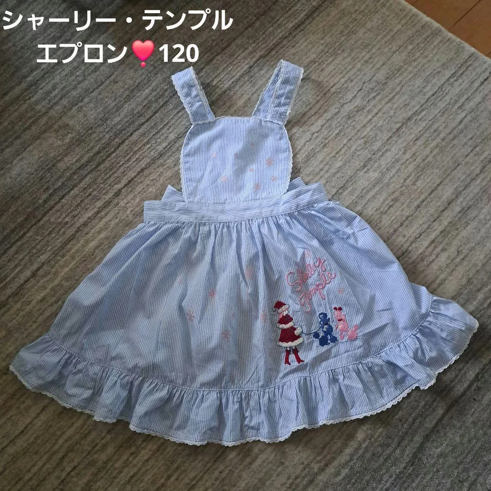Shirley Temple❣️120フリルエプロンドレスジャンバースカート