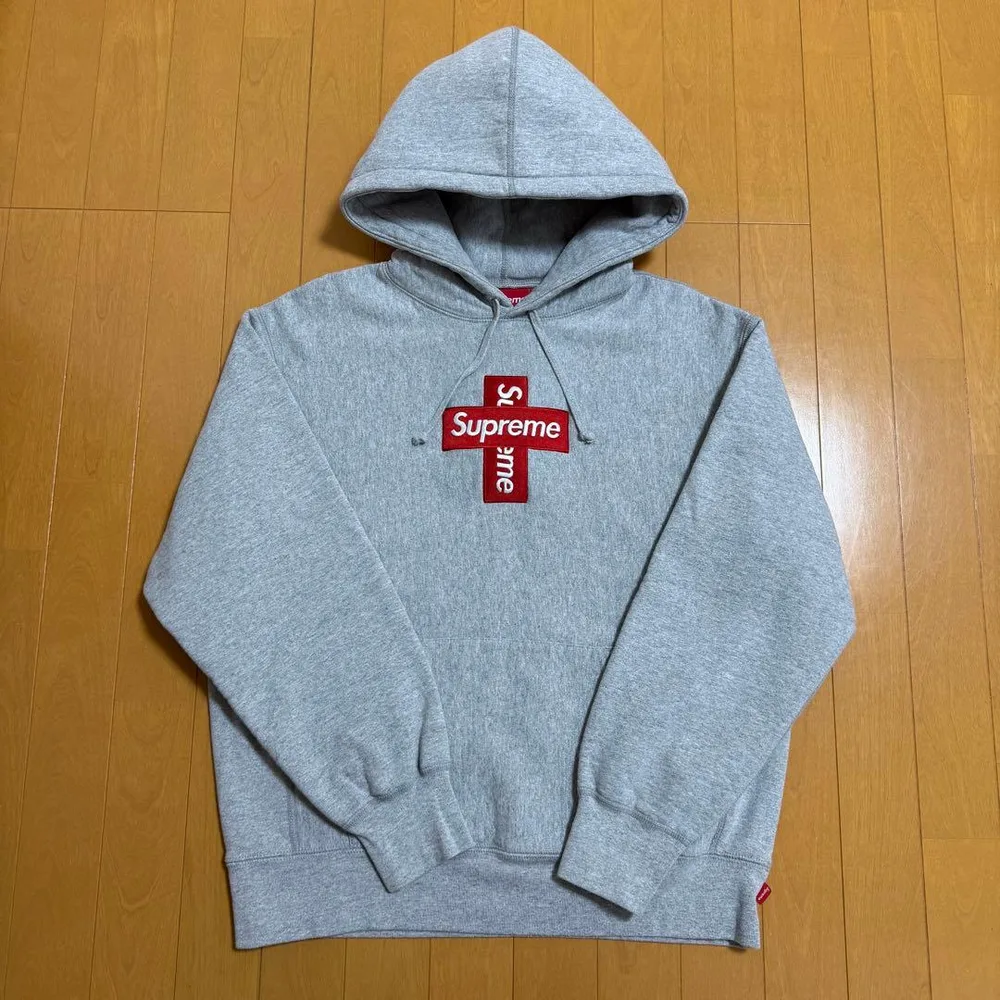 Supreme Cross Box Logo Hooded Sweatshirt