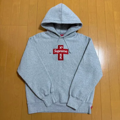 Supreme Cross Box Logo Hooded Sweatshirt